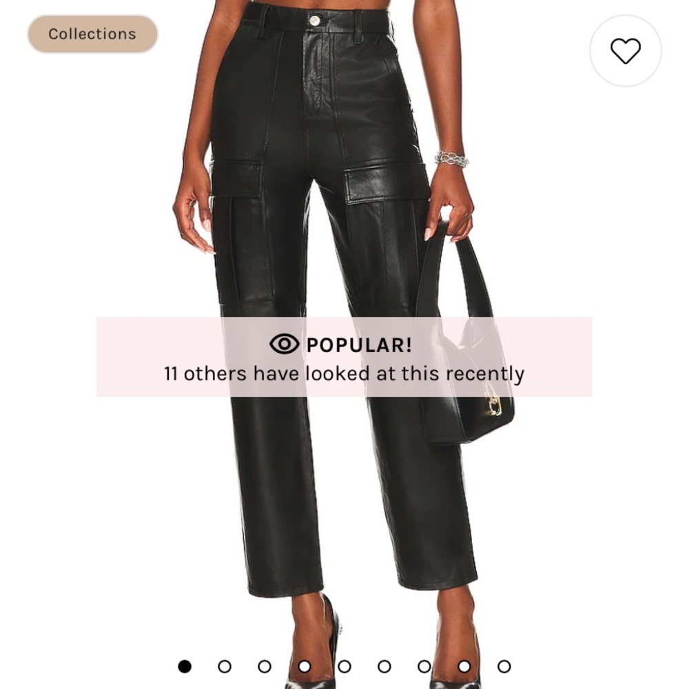 NWT grlfrnd Gianna leather pants